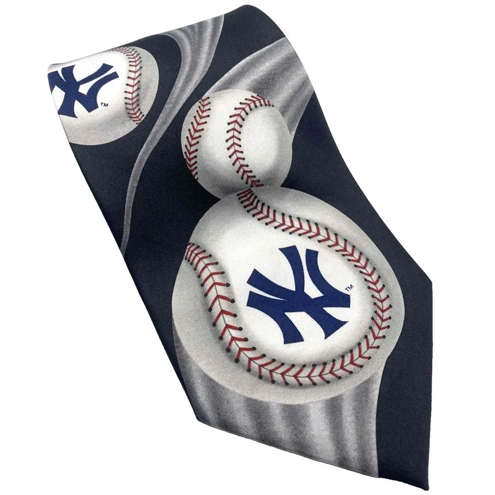 Vintage New York‎ Yankees Men's Neck Tie Ralph Marlin baseball 